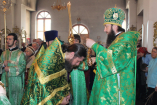 31-Архиерейское богослужение на праздник Входа Господня в Иерусалим  в Андреевском кафедральном соборе г.Усть-Каменогорска